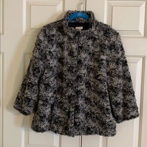Chico’s Soft Faux Fur Jacket size 2 (ladies 12-14)